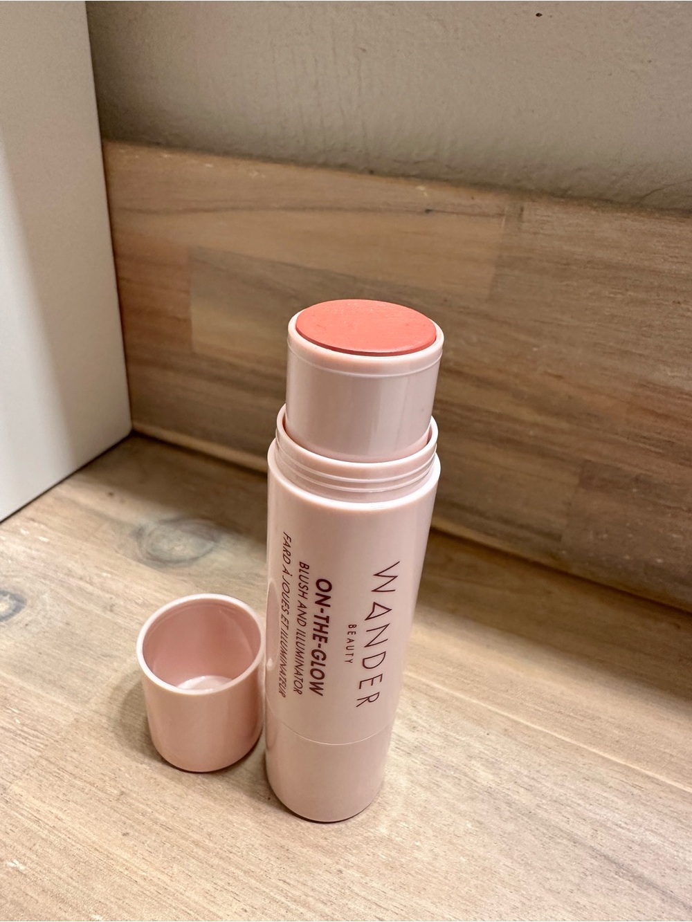Wander Beauty Cream Blush Stick — coral rose